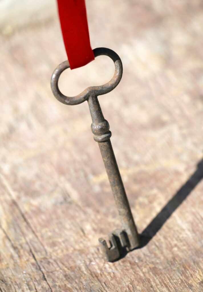 Success key - life coaching, motivation concept